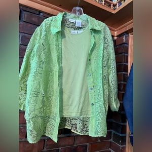 White stag Womens 2 piece shirt set